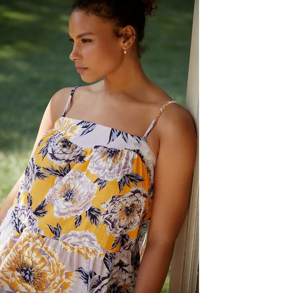 Anthropologie Maeve Brittany Multi-Tiered Maxi Dress size M - Picture 5 of 7